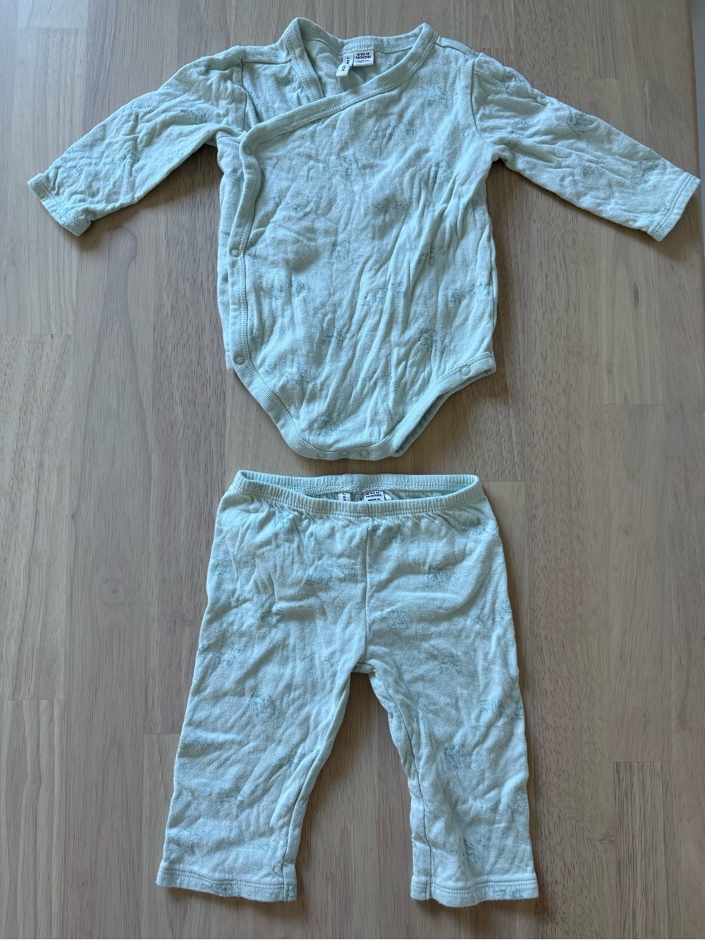 Janie and Jack Baby Farm Animal Toile Wrap Matching Set. Size 6-12 months